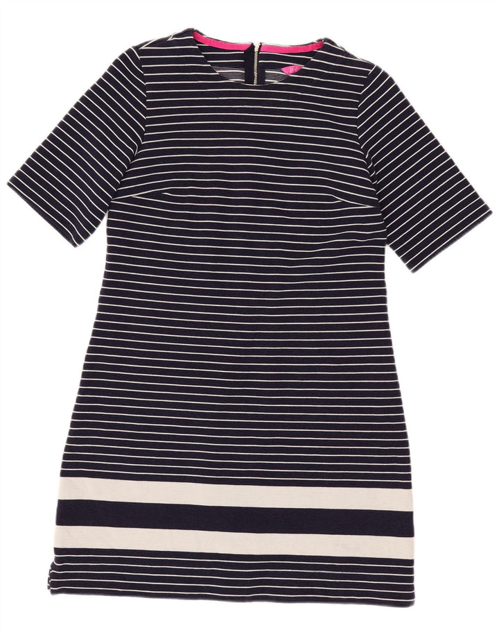 Joules Basic-Kleid für Damen, UK 12, mittelgroß, marineblau, gestreift, nautisch