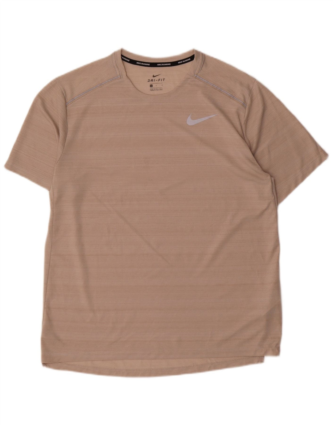 Nike Herren Dri Fit T-Shirt-Oberteil, großes rosa Nadelstreifen-Polyester