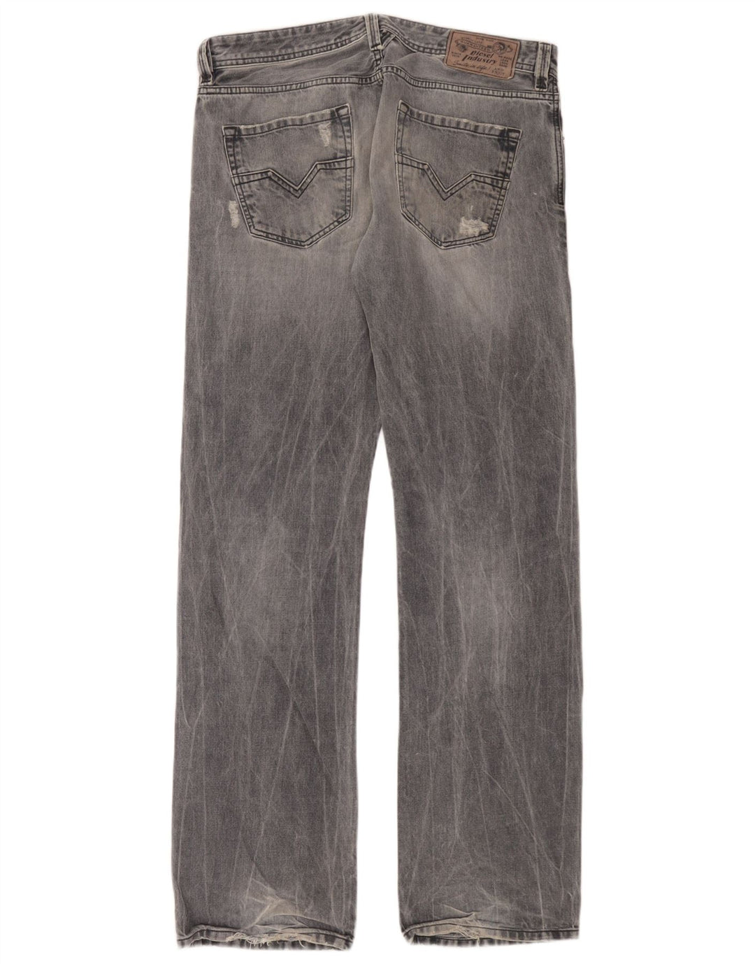 Diesel Herren Distressed Cargo Straight Jeans W32 L34 Blaue Baumwolle