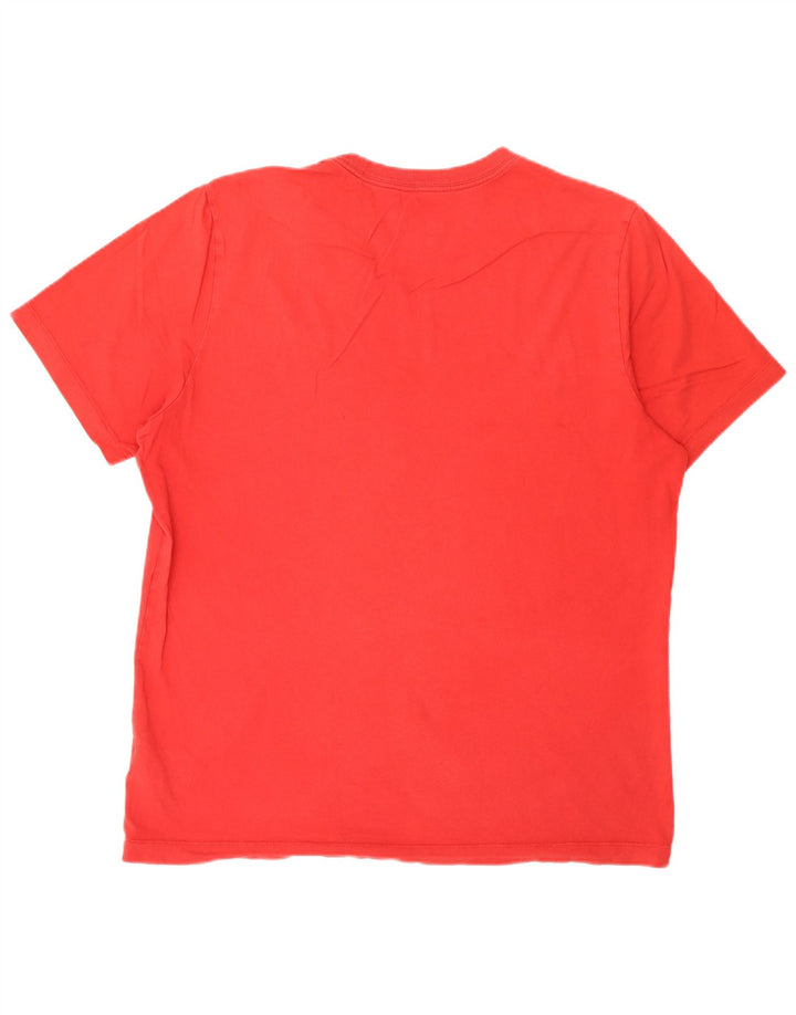 Nike Herren T-Shirt Top Große rote Baumwolle