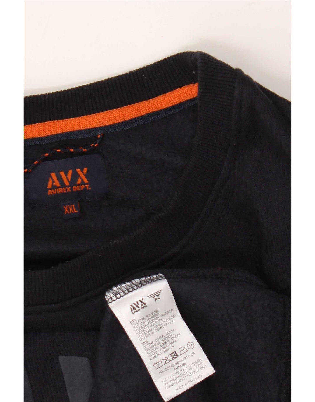 Avirex Herren-Sweatshirt mit Grafik, 2XL, Marineblau, Polyester
