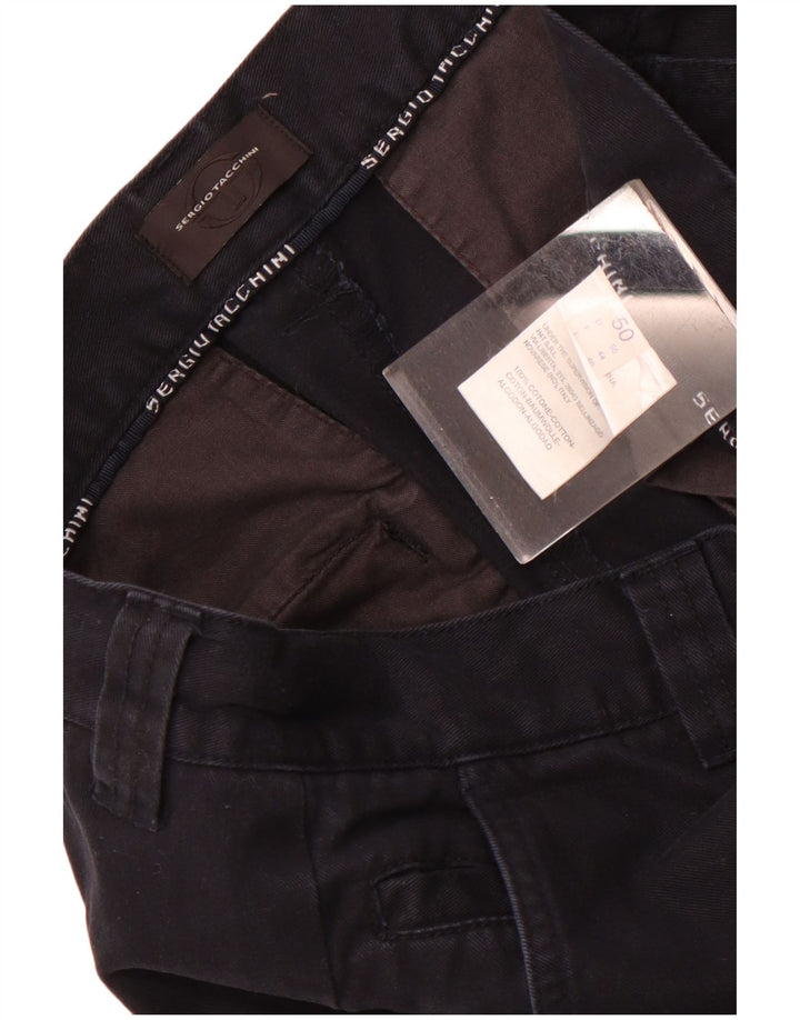 Sergio Tacchini Herren gerade Chinohose IT 50 Large W34 L33 Marineblau