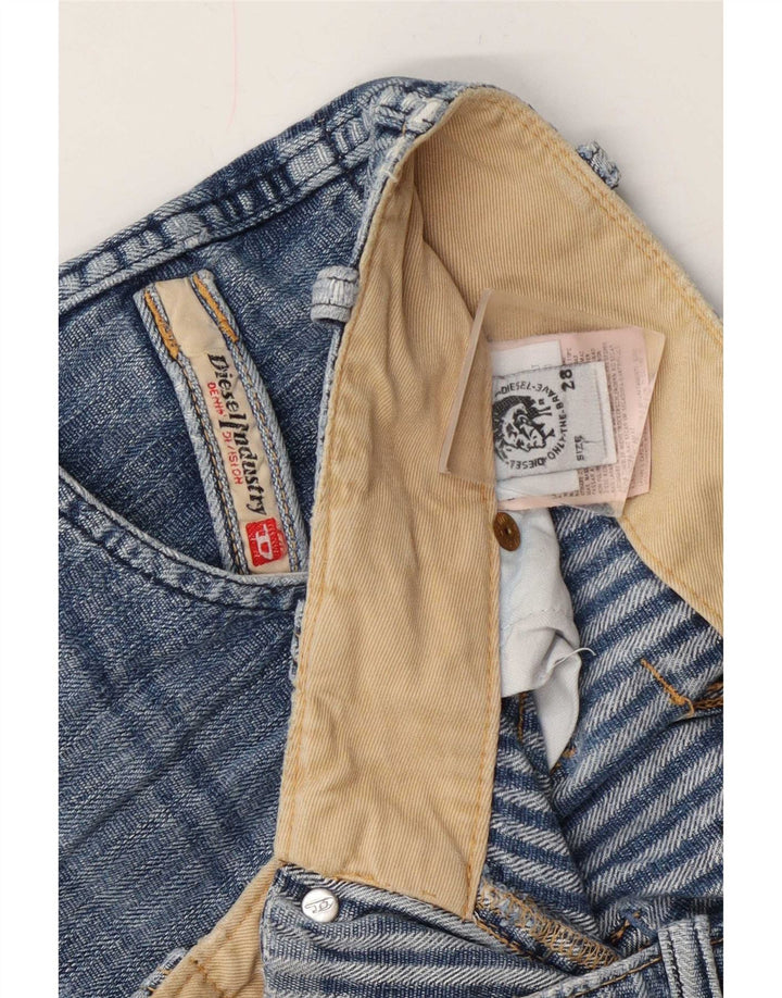 Diesel Damen Bootcut Jeans W28 L34 Blaue Baumwolle