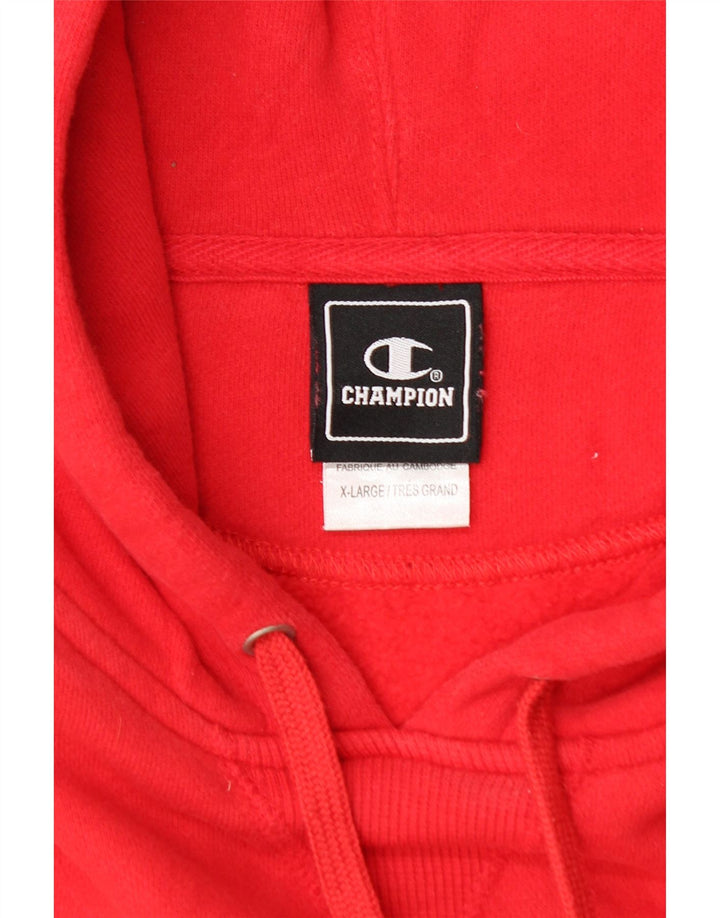 Champion Herren Kapuzenpullover XL aus roter Baumwolle