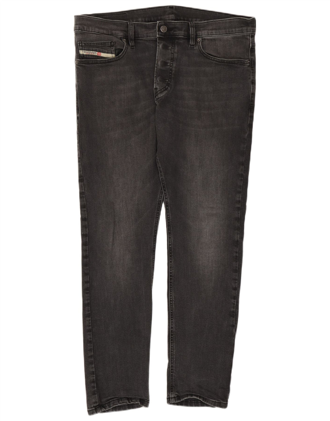 Diesel Herren Slim Jeans W34 L30 Graue Baumwolle