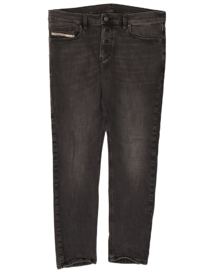 Diesel Herren Slim Jeans W34 L30 Graue Baumwolle