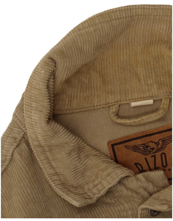 ARIZONA Herren Cordjacke UK 40 Large Beige Baumwolle