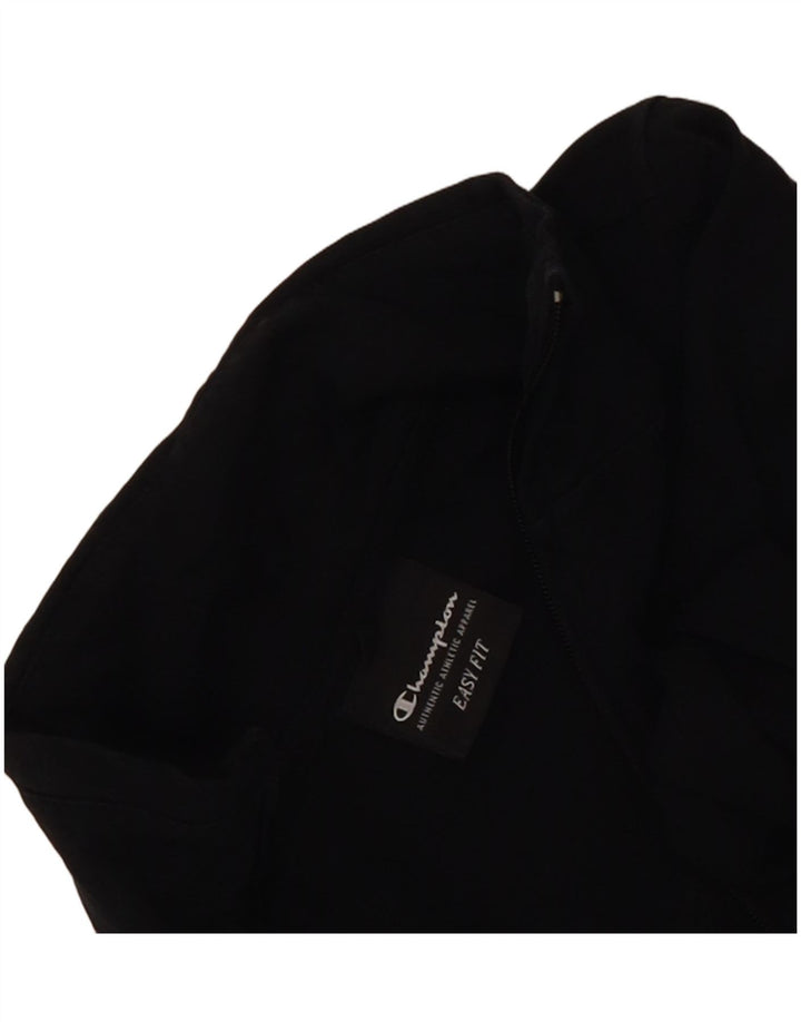 Champion Damen Easy Fit Trainingsanzug-Oberjacke UK 10 Small Schwarz