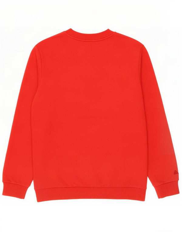 Fila Womens Graphic Oversized Sweatshirt Pullover UK 8 Small Rote Baumwolle