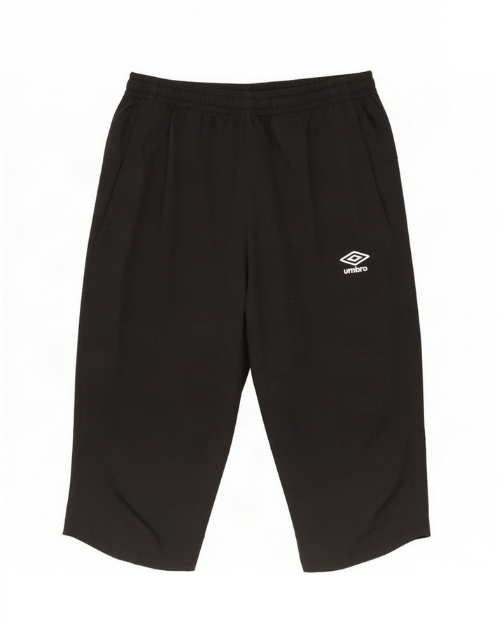 Umbro Damen Bermuda Sport Shorts UK 12 Medium Schwarz Polyester