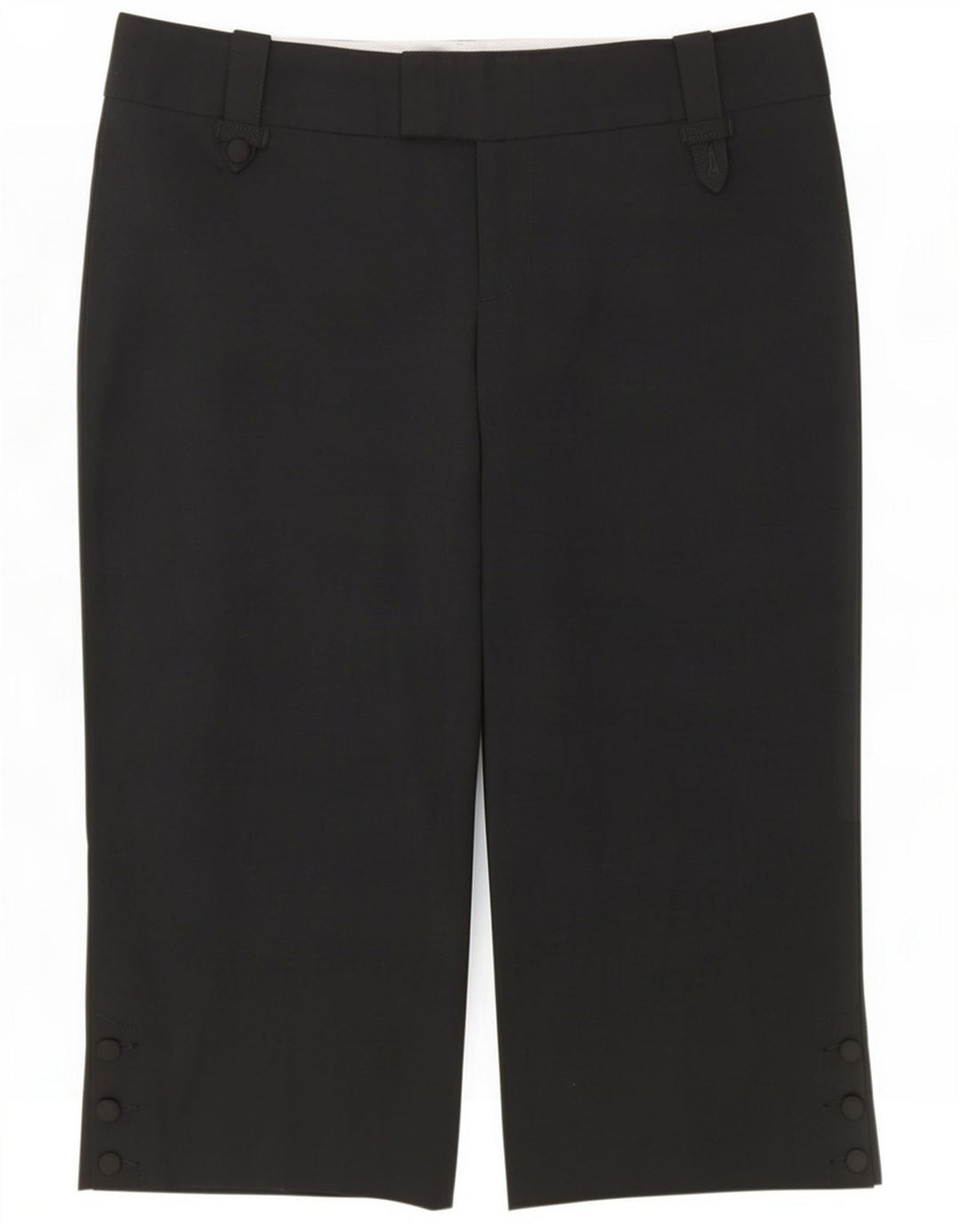 Mossimo Damen Caprihose US 12 Large W34 L21 Schwarz Polyester
