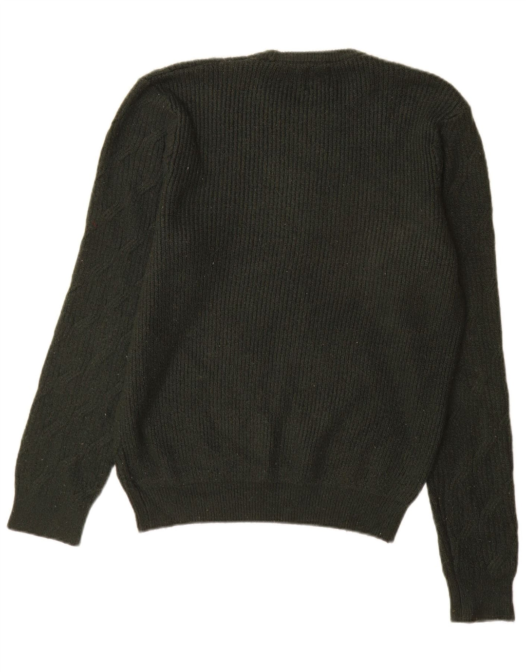 Marks & Spencer Herren-Pullover mit Rundhalsausschnitt, Mittelgrün, Polyamid