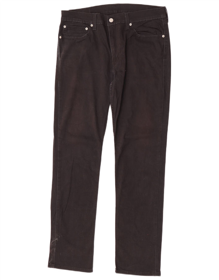 Levi's Herren 511 Slim Jeans W34 L32 Schwarze Baumwolle