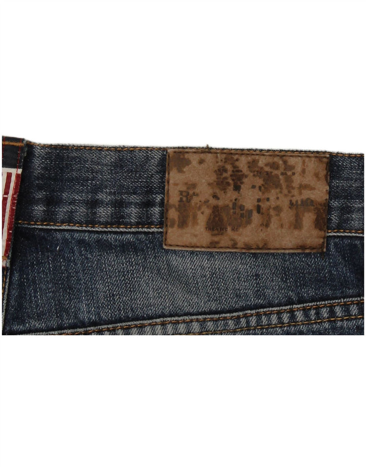 Vintage Damen Straight Jeans W30 L33 Blau