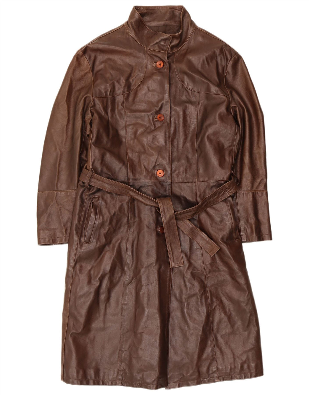 Masterpelle Damen Ledermantel IT 48 XL Braun