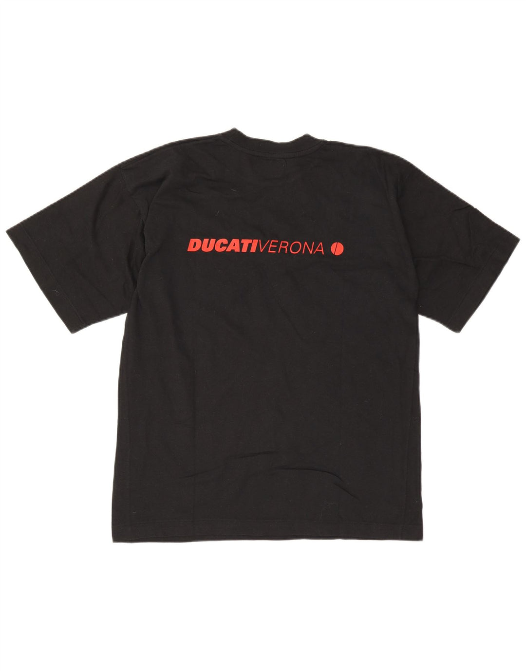 Ducati Herren-T-Shirt mit Grafik, mittlere schwarze Baumwolle