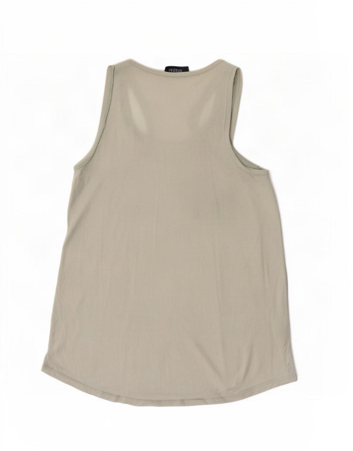 Max & Co. Damen-Trägershirt UK 12 Mittelgraue Viskose