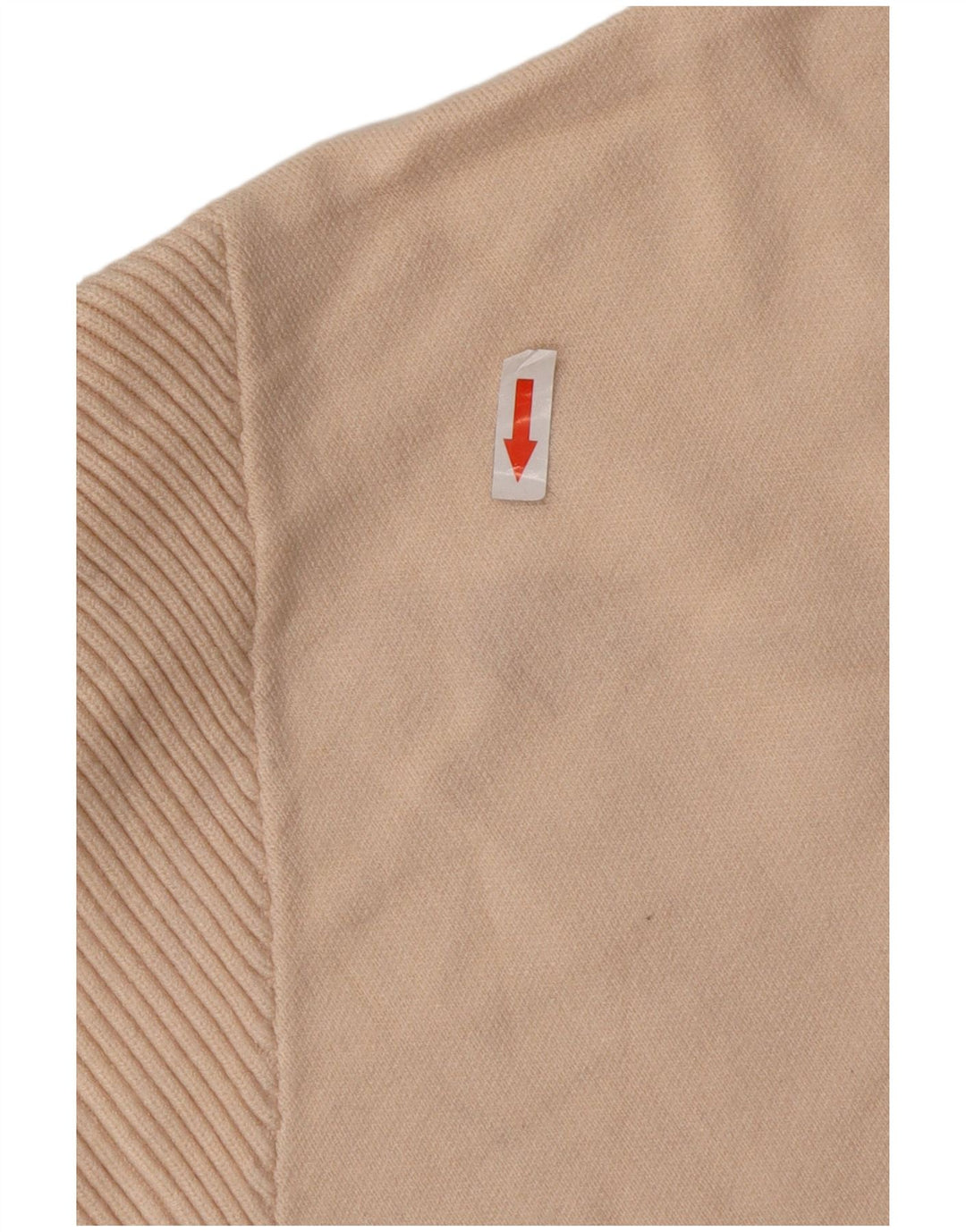 ZARA Damen-Pullover, übergroß, mit Reißverschluss, Gr. 14, Mittelbeige