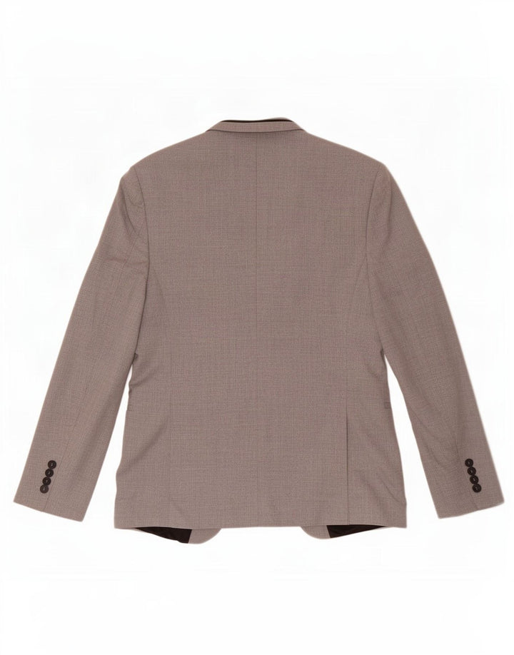 Zara Herren 1-Knopf-Blazerjacke EU 48 Mittelgrau