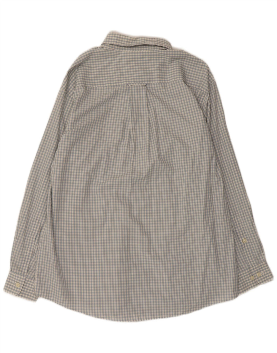 Orvis Herrenhemd, groß, blau, Gingham-Baumwolle