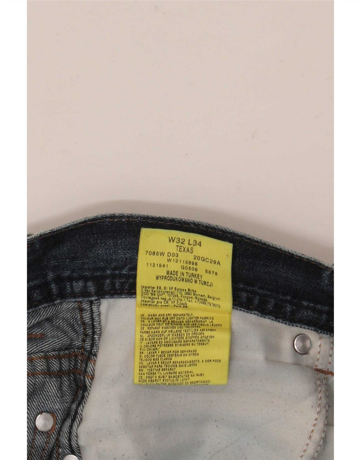 Wrangler Herren Texas Straight Jeans W32 L32 Blau