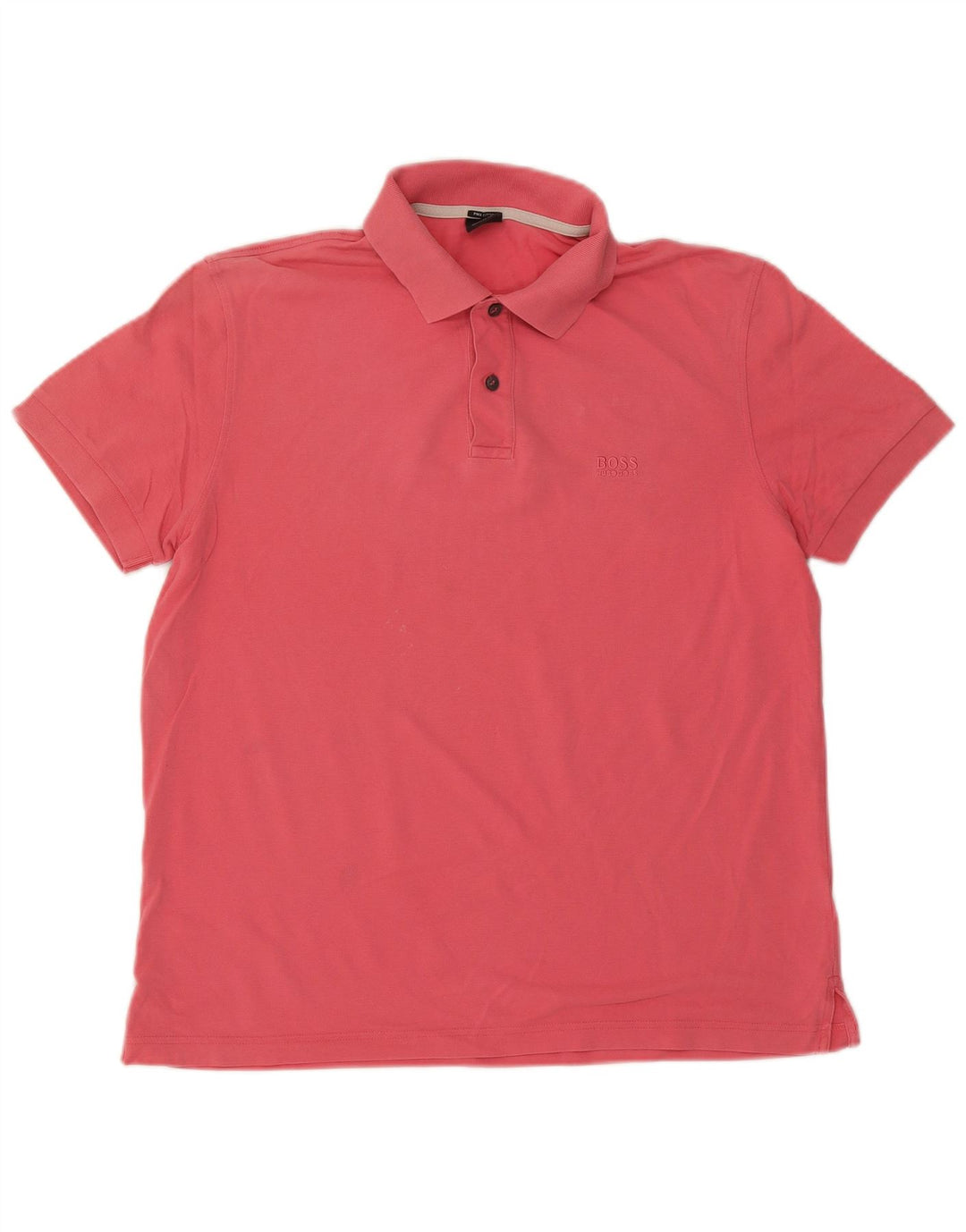Hugo Boss Herren-Poloshirt mit normaler Passform, große rote Baumwolle