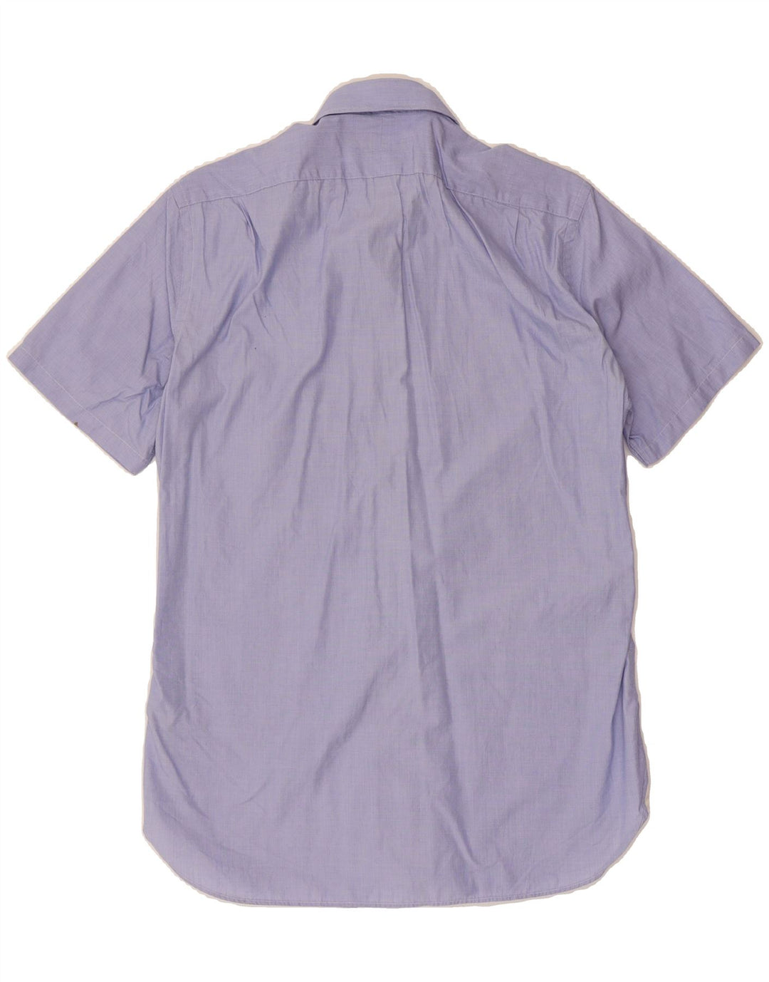J. CREW Mens Ludlow Short Sleeve Shirt Medium Blue Cotton Vintage J. Crew and Second-Hand J. Crew from Messina Hembry 