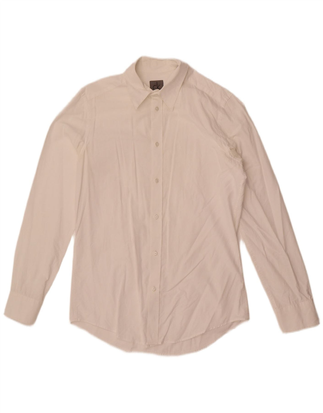 Calvin Klein Herren Slim Fit Hemd Small Weiß