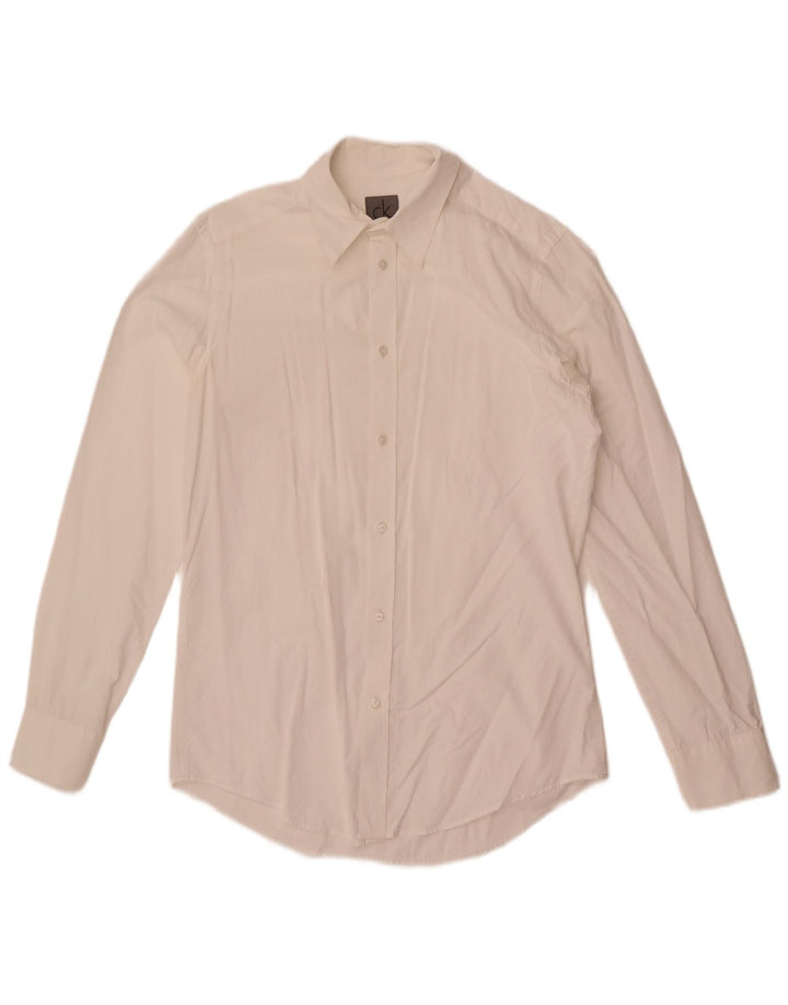 Calvin Klein Herren Slim Fit Hemd Small Weiß