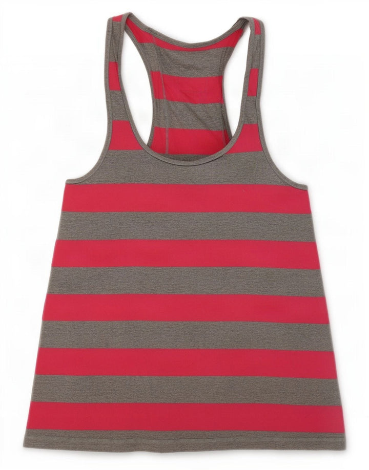 Jack Wills Damen-Trägershirt mit Grafik, Größe S, Größe S, grau, gestreift, Baumwolle