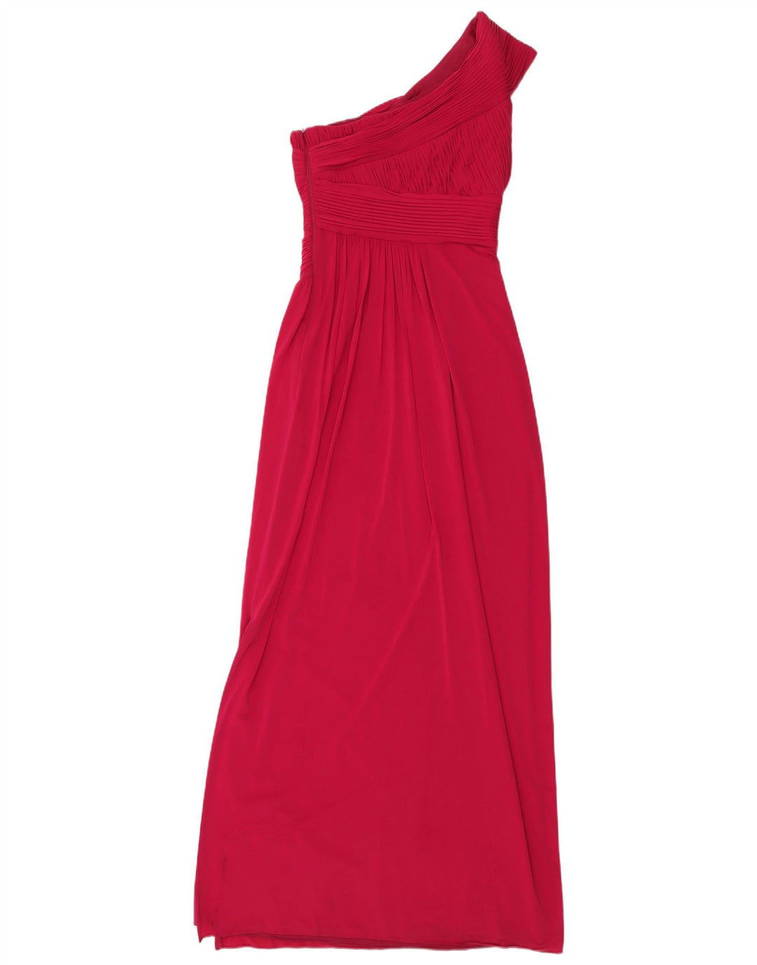 Coast Damen Maxi-One-Shoulder-Kleid, Gr. 8, klein, rosa Acetat