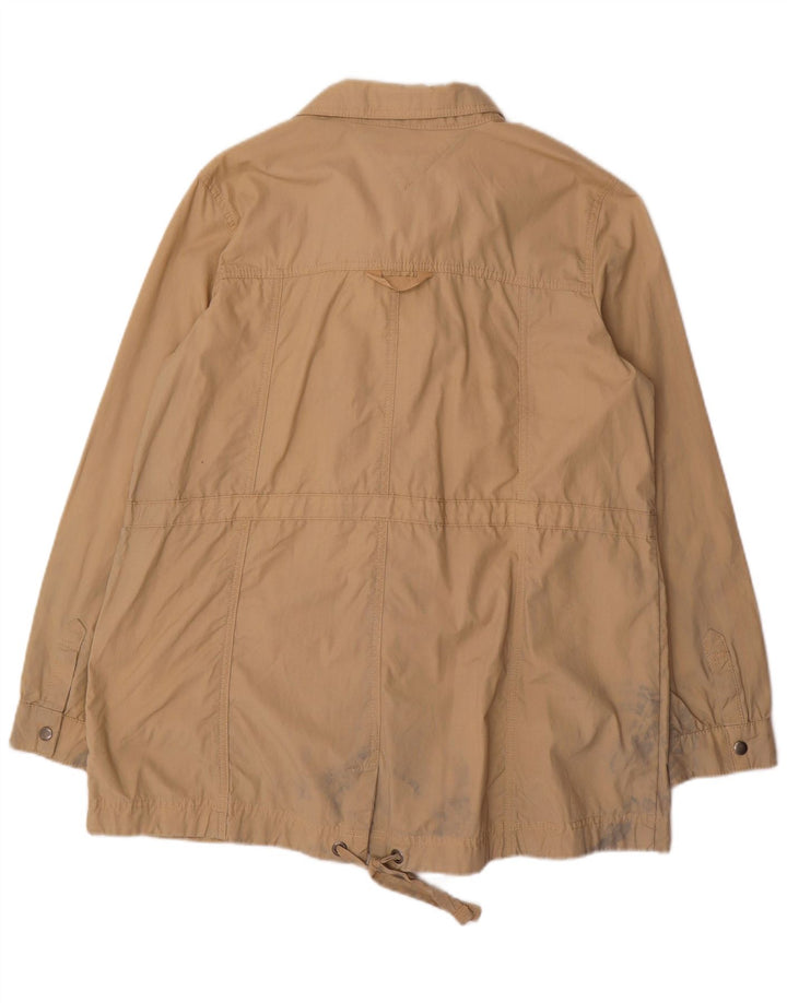 Tommy Hilfiger Damen Utility-Jacke UK 16 Large Beige Baumwolle