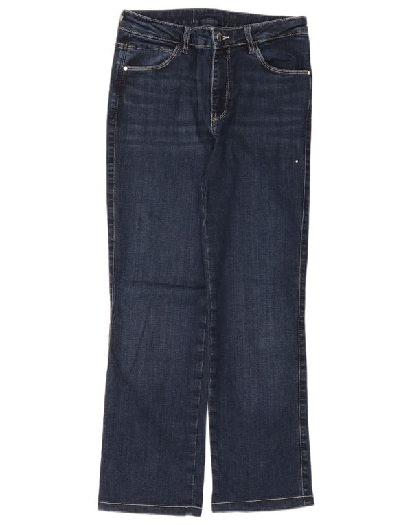 GUESS Damen Eco Straight Jeans W28 L27 Marineblaue Baumwolle