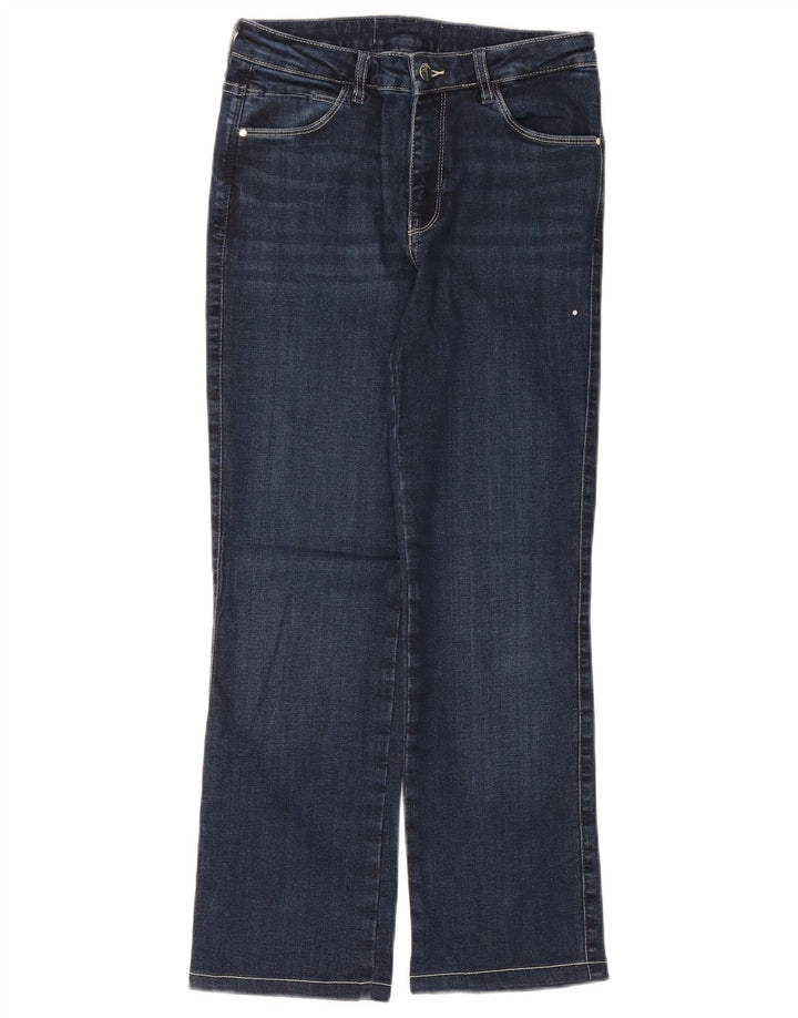 GUESS Damen Eco Straight Jeans W28 L27 Marineblaue Baumwolle