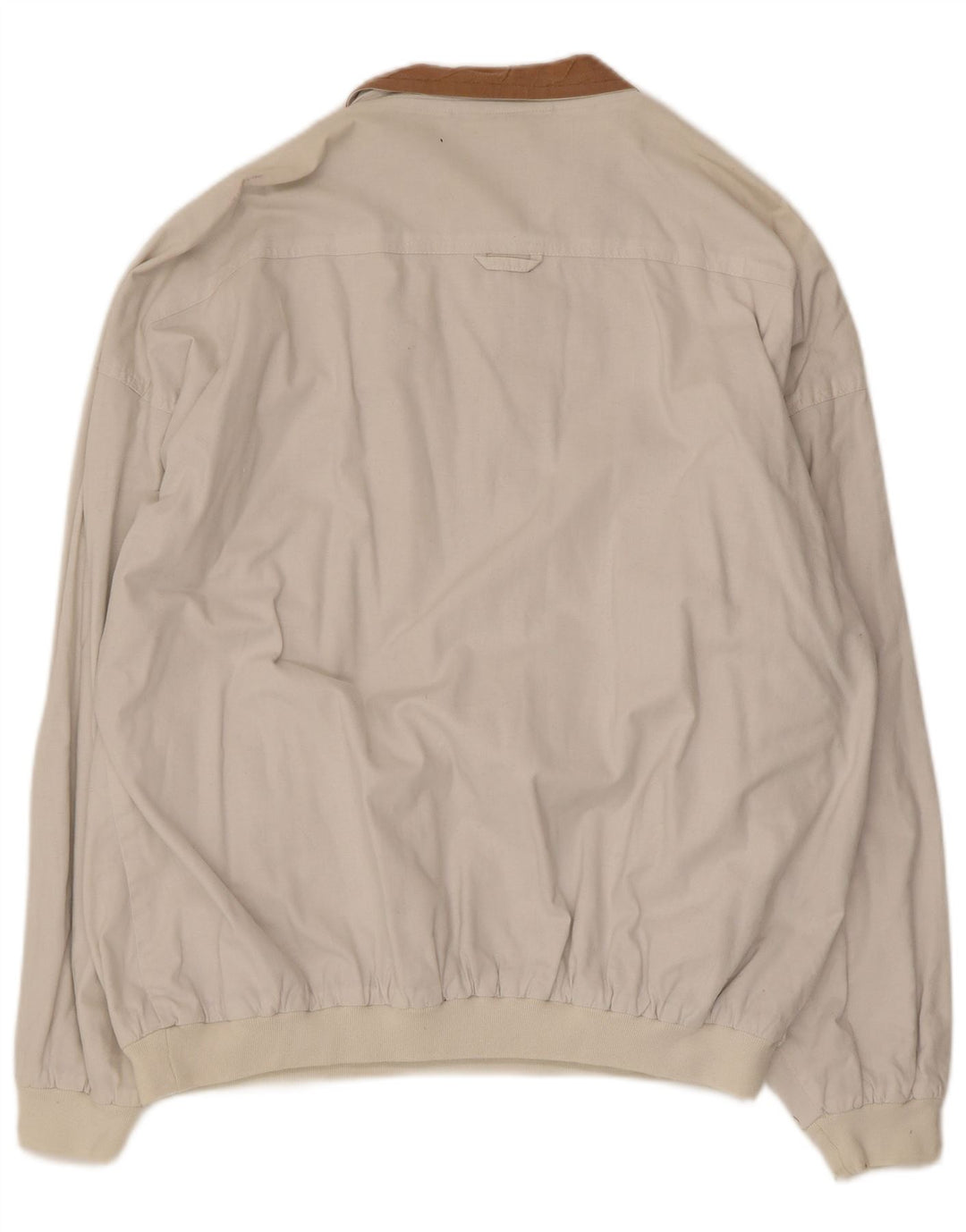 New Fast Herren-Sweatshirt mit Knopfkragen, groß, aus weißer Baumwolle