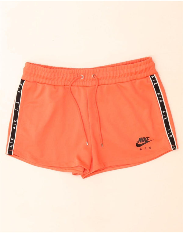 Nike Damen Graphic Sport Shorts UK 14 Mittelorange Polyester