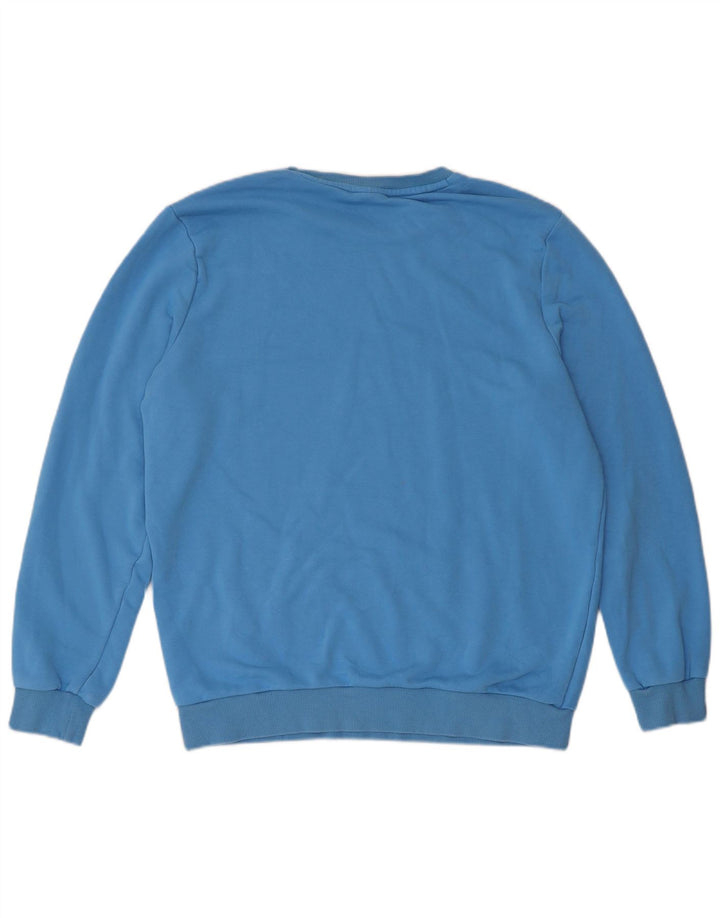 Puma Herren Sweatshirt Pullover mittelblaue Baumwolle