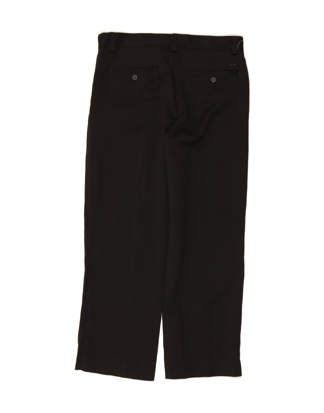 IZOD Mens Straight Chino Trousers W32 L29 Black Polyester Vintage Izod and Second-Hand Izod from Messina Hembry 
