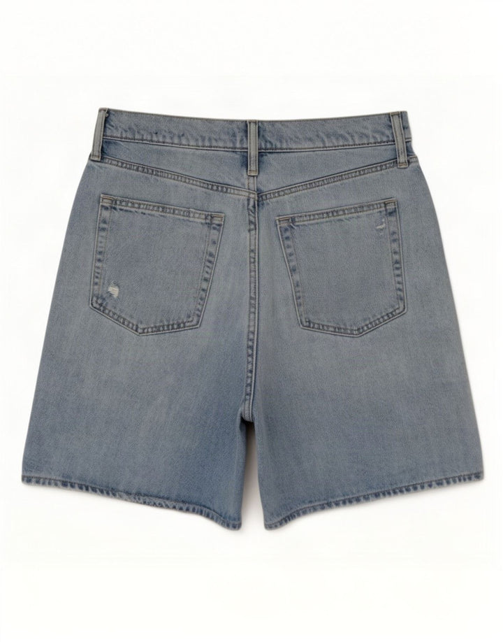 Gap Distressed Denim-Shorts für Damen, mittelgroß, W28, blaue Baumwolle