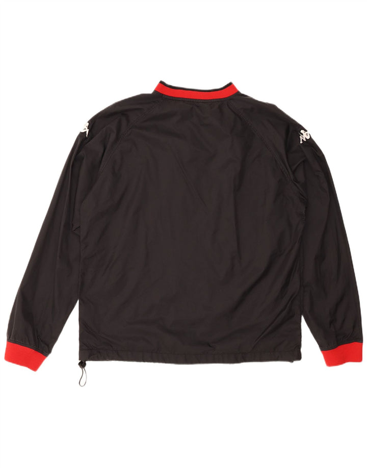 KAPPA Herren-Pullover-Trainingsanzug-Oberteil 2XL, schwarzes Colourblock-Polyester