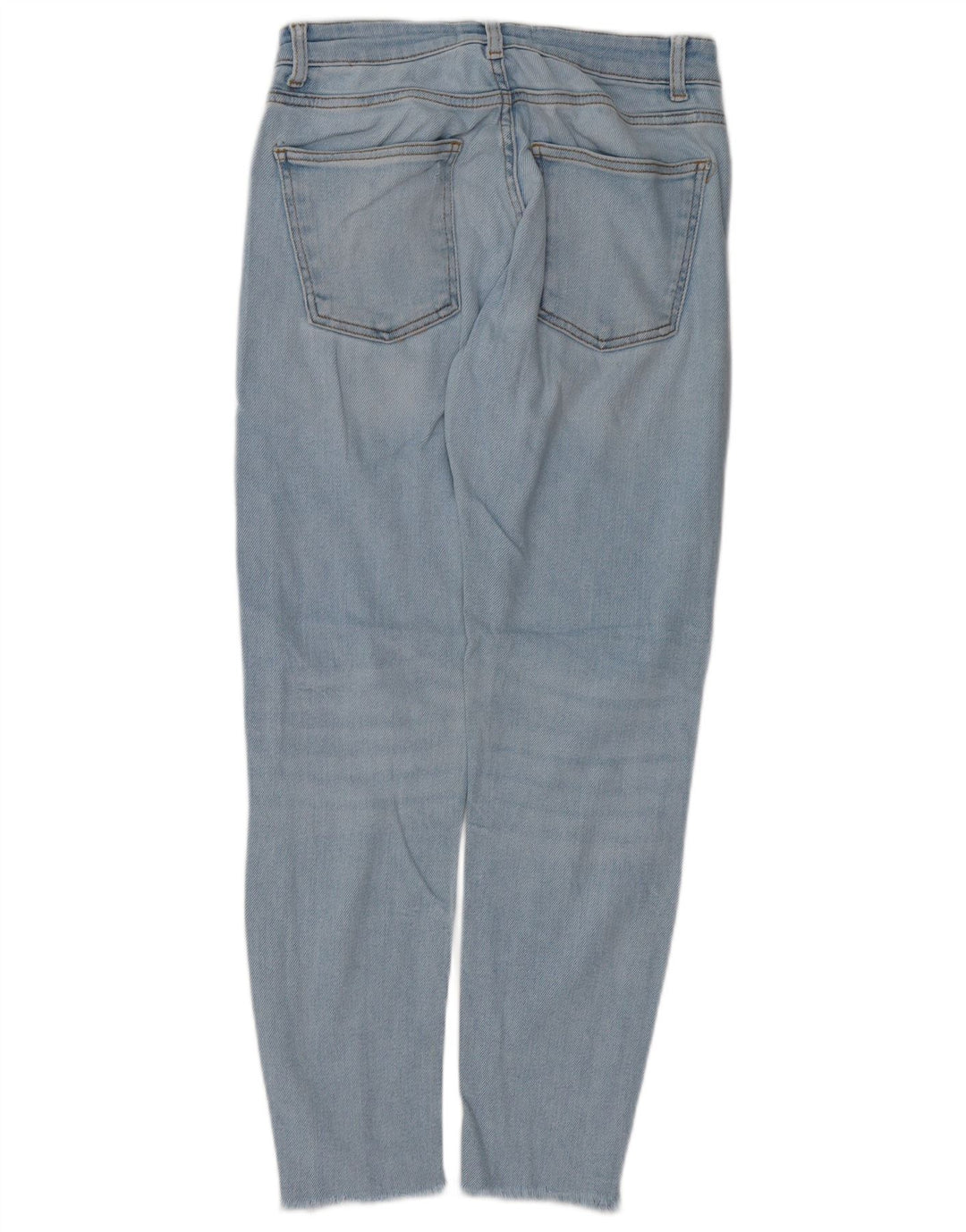 ZARA Damen Tapered Jeans EU 36 XS W26 L28 Blaue Baumwolle