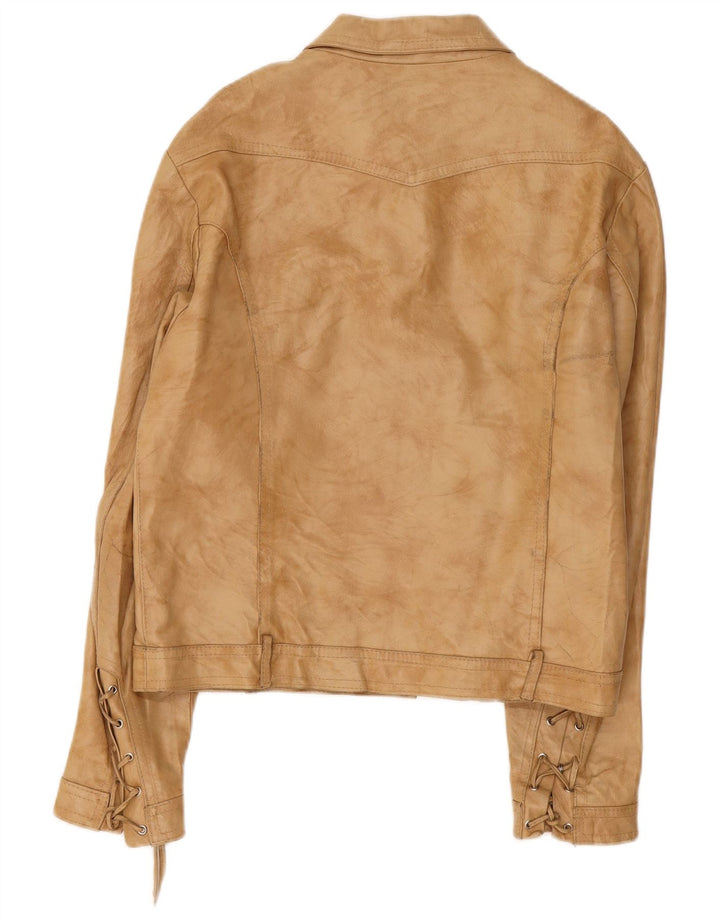 Imperial Damen Lederjacke UK 18 XL Beige