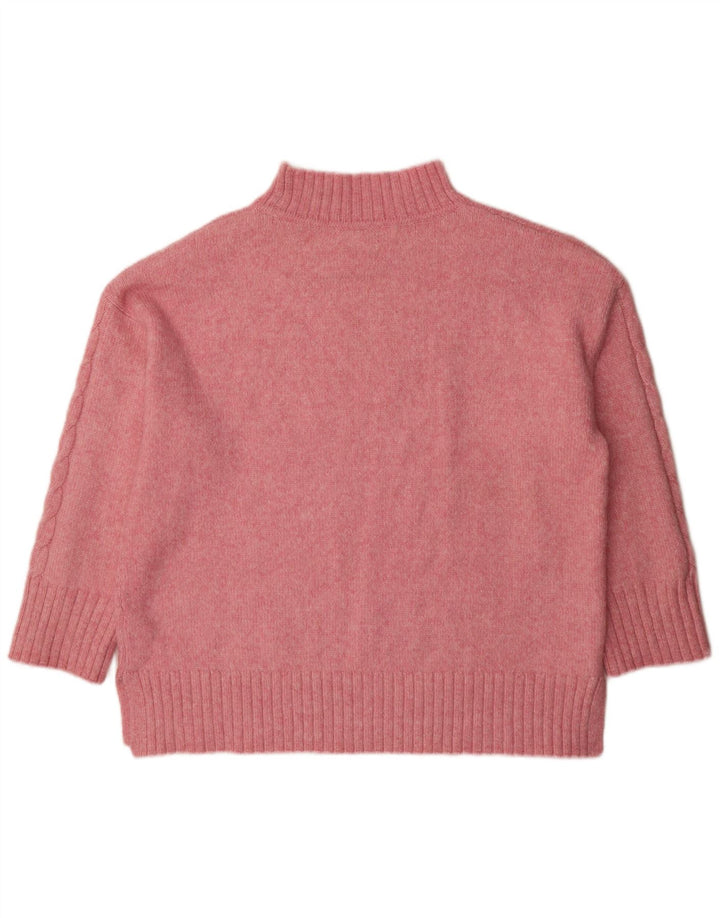 Marks & Spencer Damen-Pullover mit Rollkragen, Gr. 16, Rosa