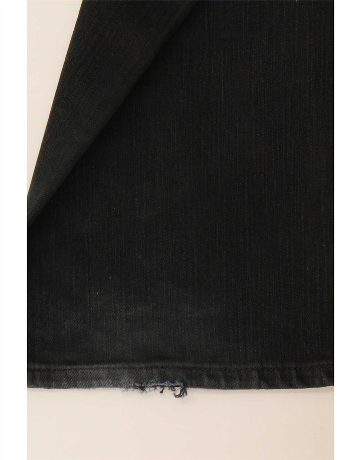 Marks & Spencer Herren Blue Harbor Straight Jeans W36 L33 Schwarze Baumwolle