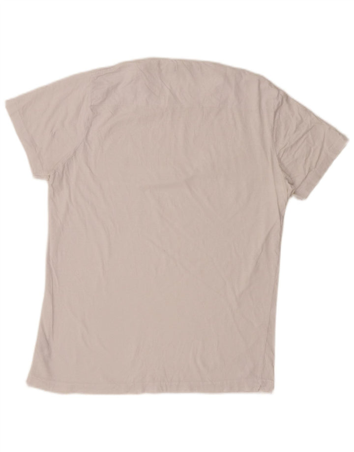 FRENCH CONNECTION Damen T-Shirt Top UK 12 Mittelweiße Baumwolle