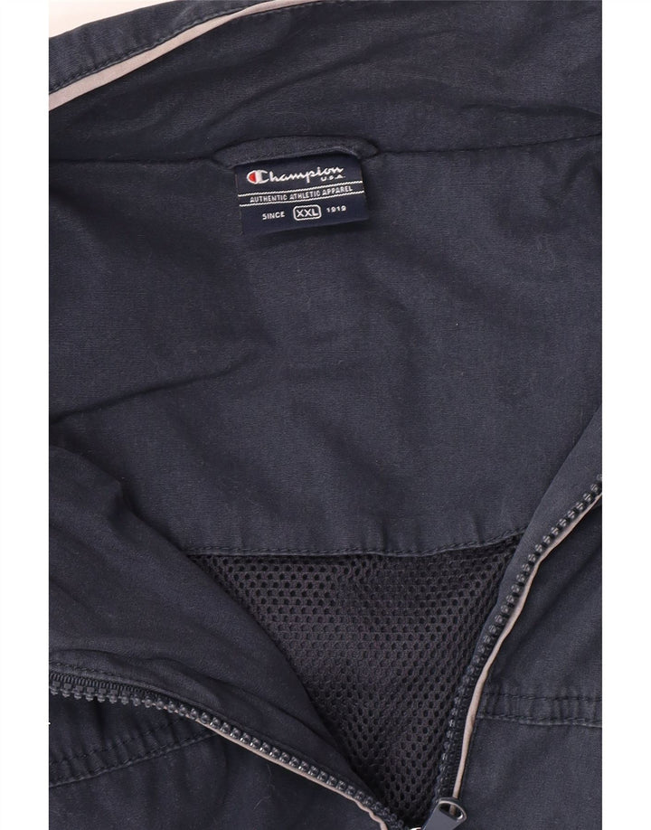 Champion Herren-Regenjacke mit Kapuze, UK 44, 2XL, Marineblau