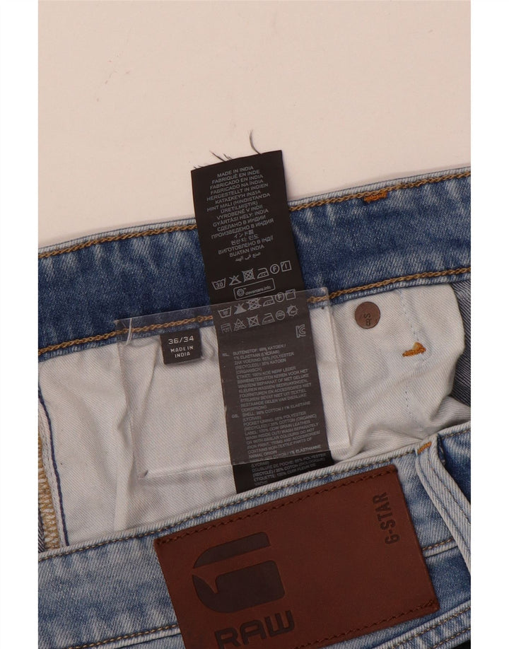 G-Star Herren Slim Jeans W36 L34 Blaue Baumwolle