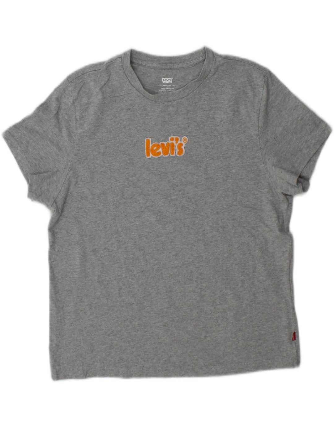 Levi's Damen-T-Shirt in Übergröße mit Grafik, UK 10, Größe S, Grau