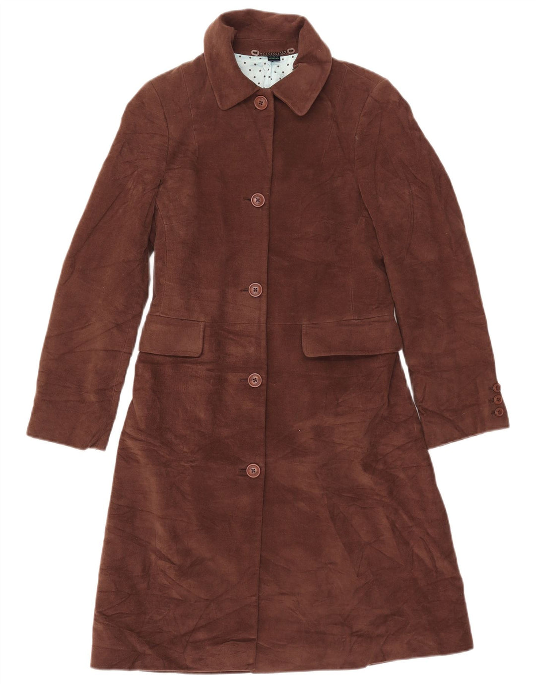 Boden Damenmantel UK 10 Small Braune Baumwolle