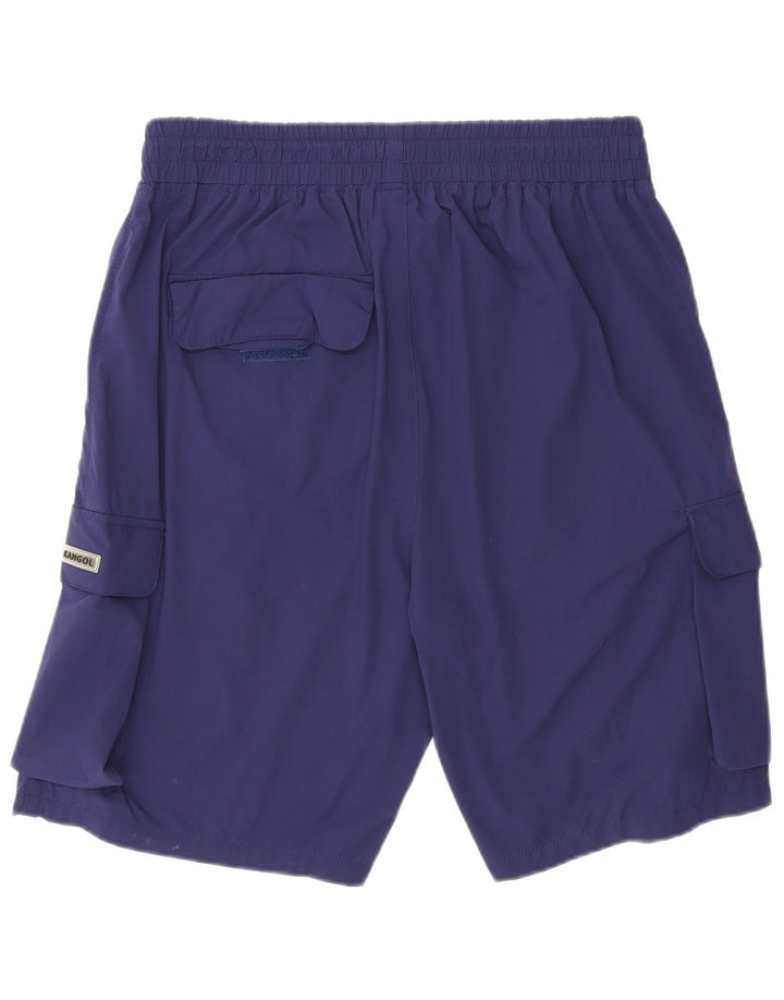 Kangol Herren Cargo Sport Shorts XL Marineblaues Nylon